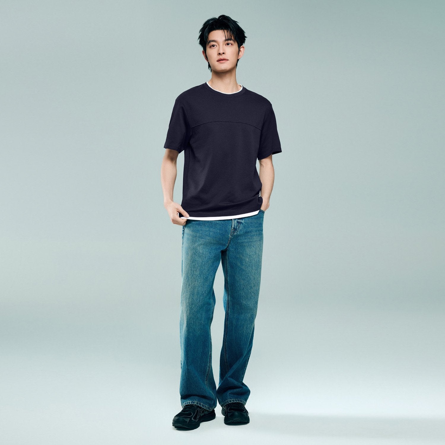 Men's Interlock Crew Neck Short Sleeve Regular Tee - Image 2