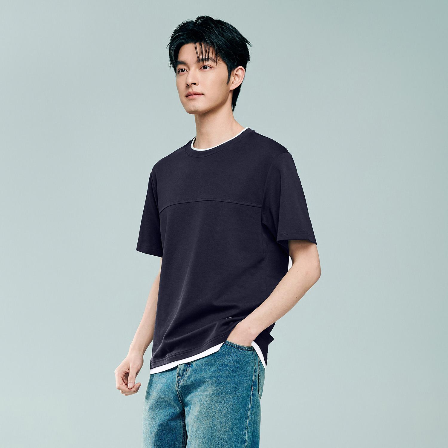 Men's Interlock Crew Neck Short Sleeve Regular Tee - Image 3