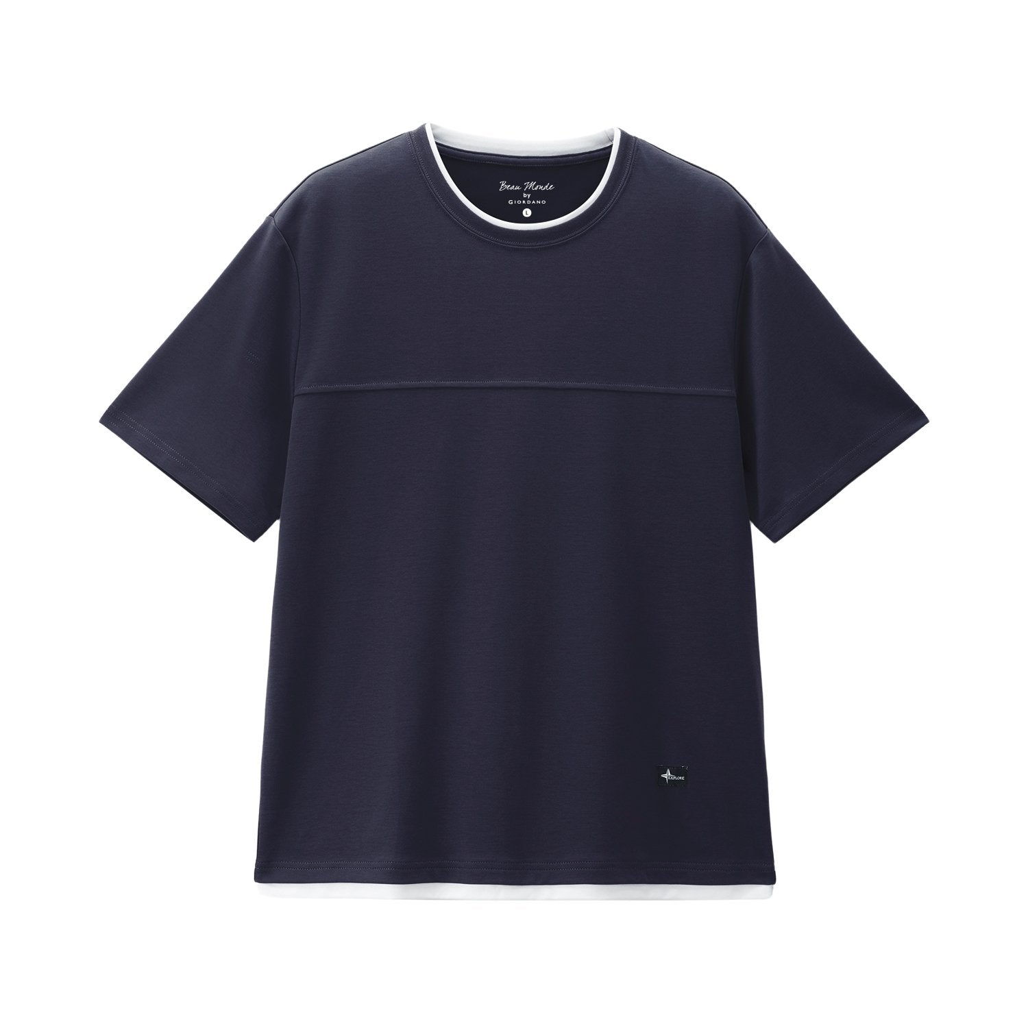 Men's Interlock Crew Neck Short Sleeve Regular Tee - Image 4