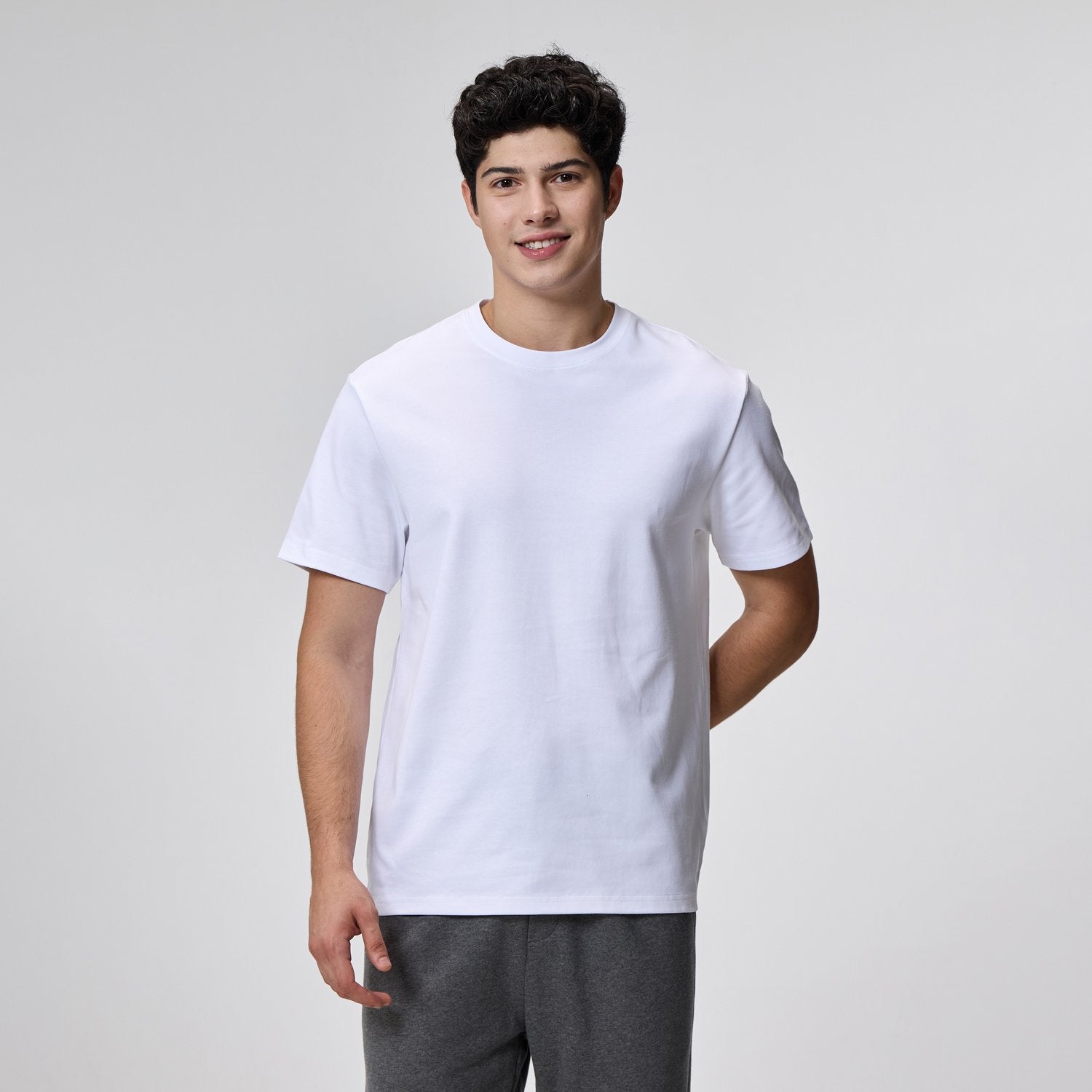Men's Interlock Crew Neck Short Sleeve Regular Tee - Image 1