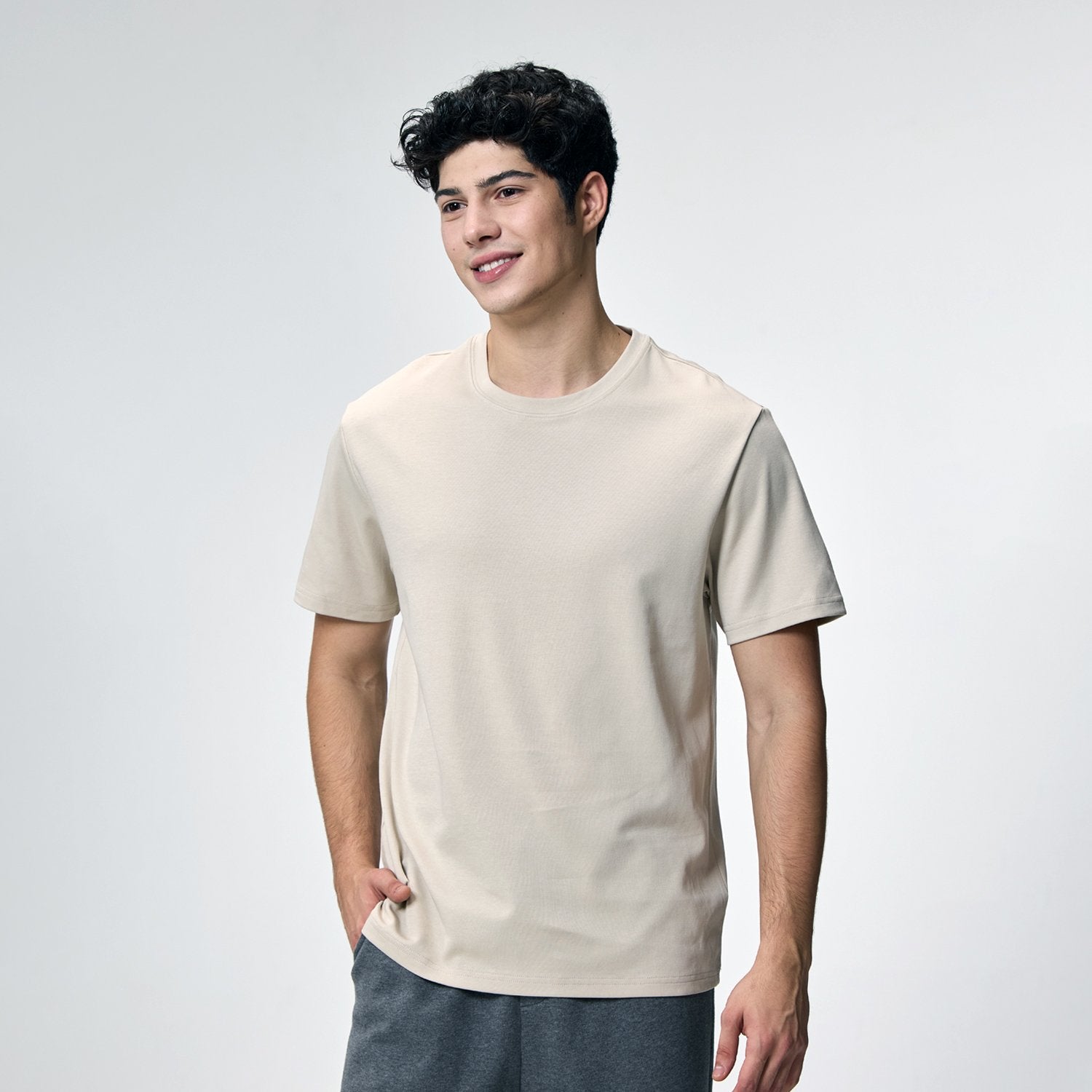 Men's Interlock Crew Neck Short Sleeve Regular Tee - Image 1