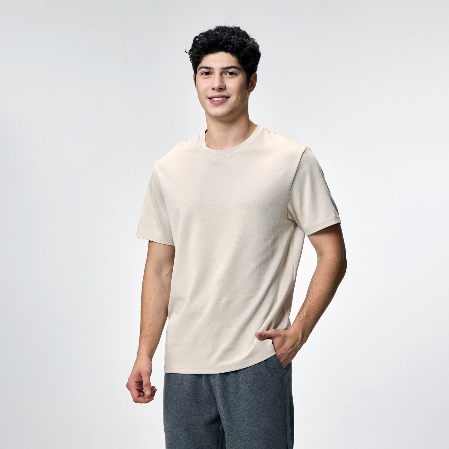 Men's Interlock Crew Neck Short Sleeve Regular Tee - Image 2