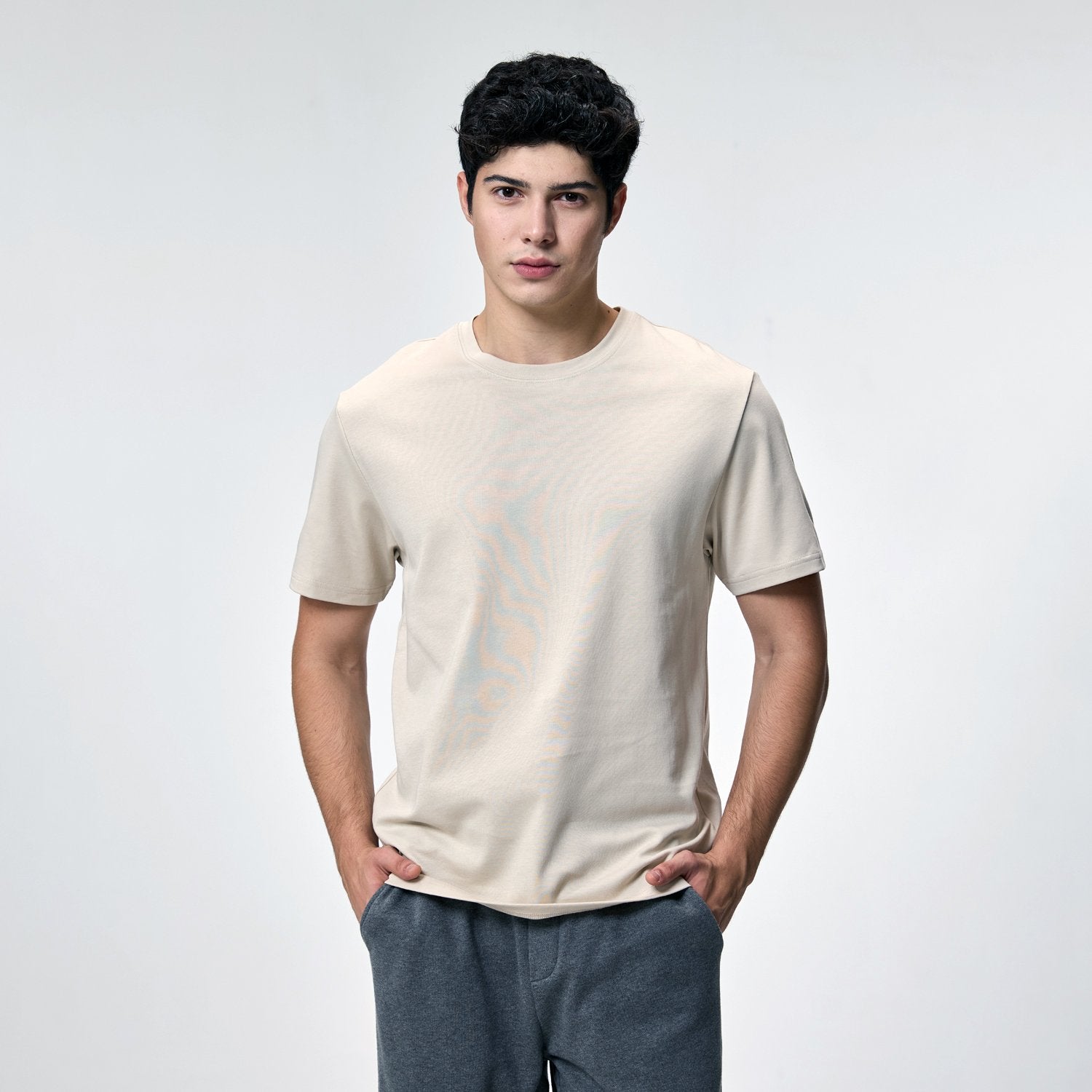 Men's Interlock Crew Neck Short Sleeve Regular Tee - Image 3