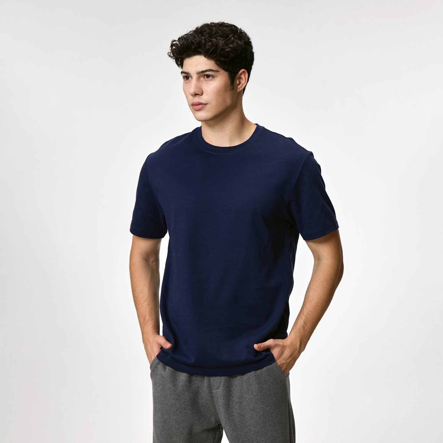 Men's Interlock Crew Neck Short Sleeve Regular Tee - Image 1