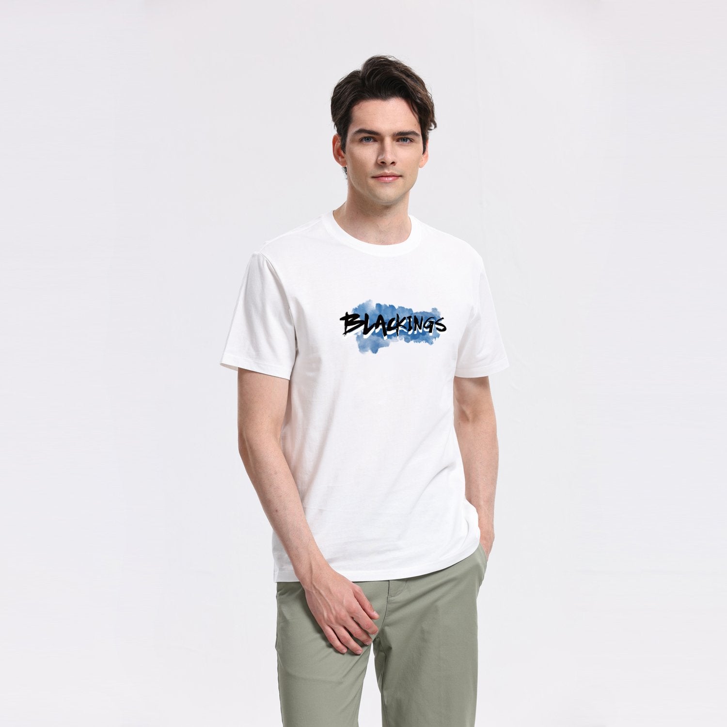 Men's Crew Neck Short Sleeve Regular Fit Print Tee - Image 1