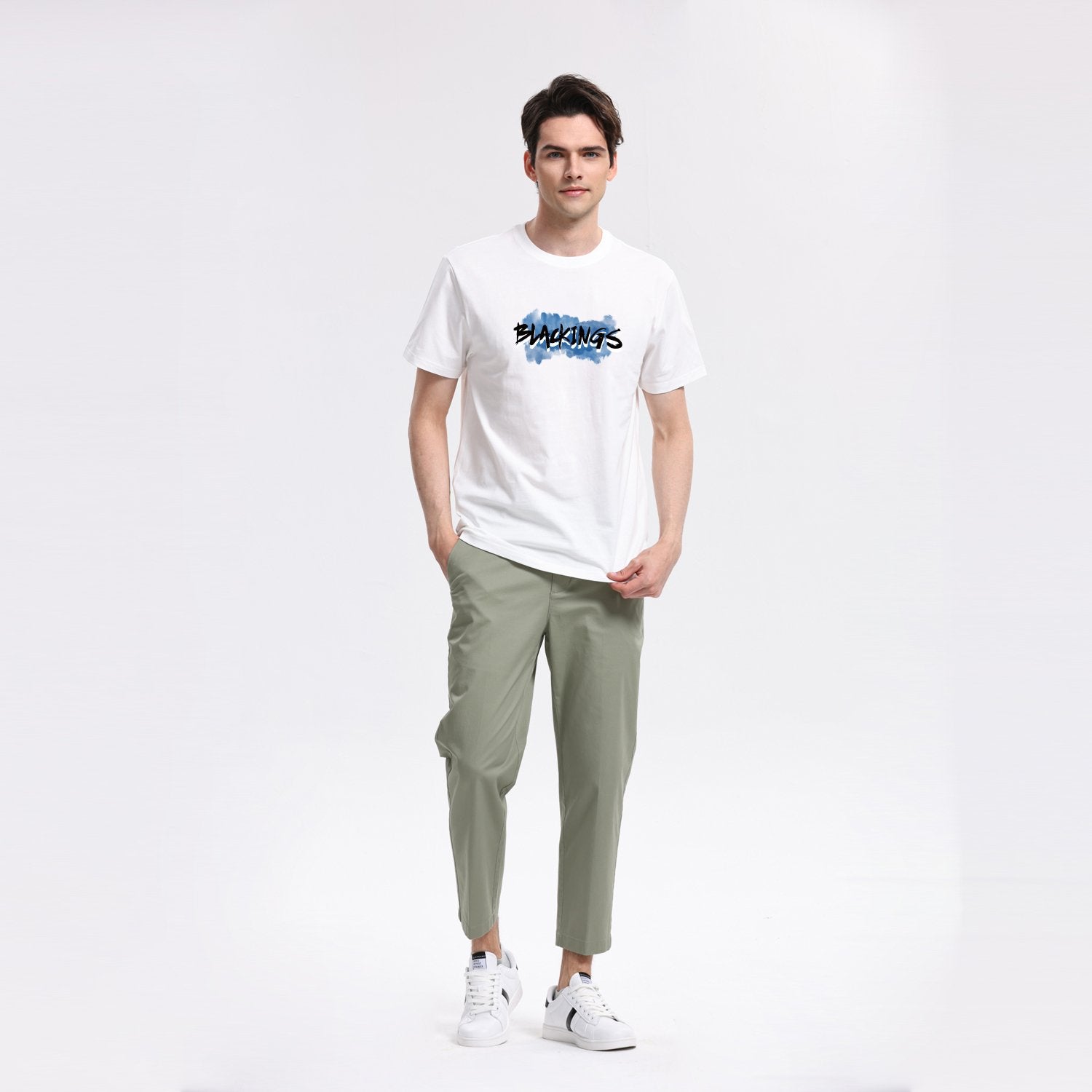 Men's Crew Neck Short Sleeve Regular Fit Print Tee - Image 3