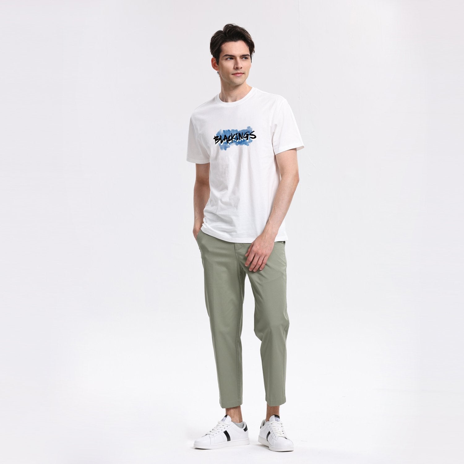 Men's Crew Neck Short Sleeve Regular Fit Print Tee - Image 4