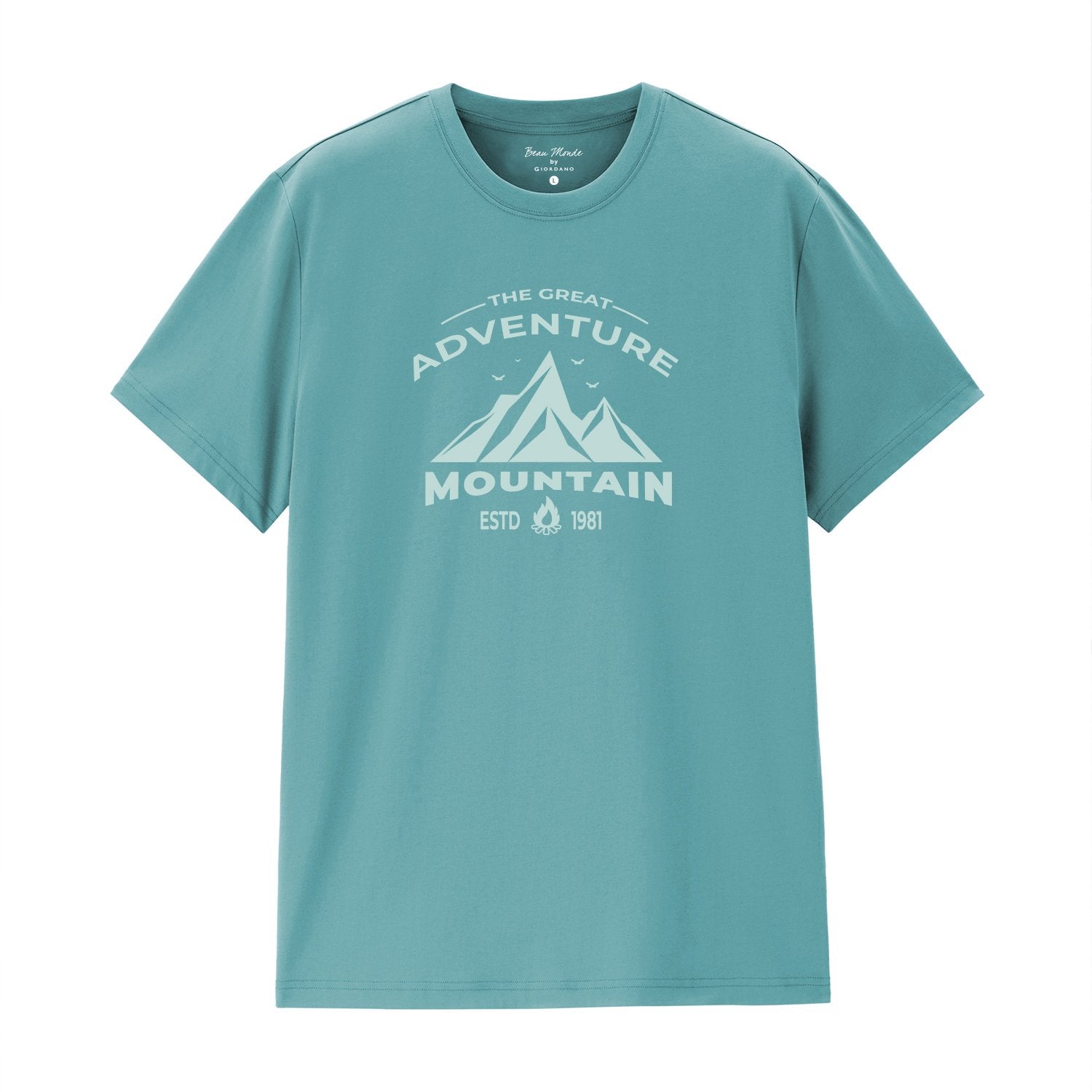 Men's Crew Neck Short Sleeve Regular Fit Print Tee - Image 3