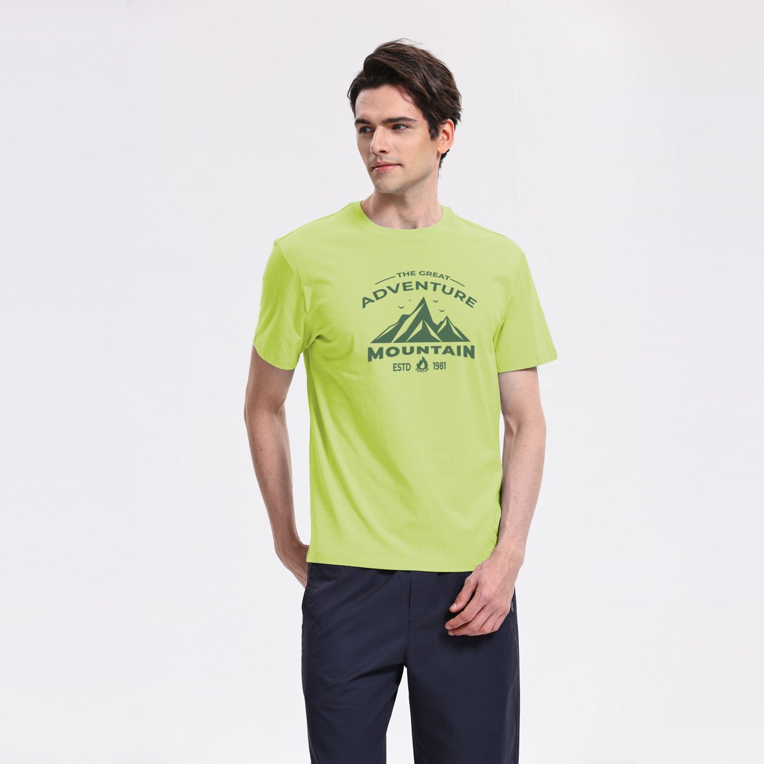 Men's Crew Neck Short Sleeve Regular Fit Print Tee - Image 3