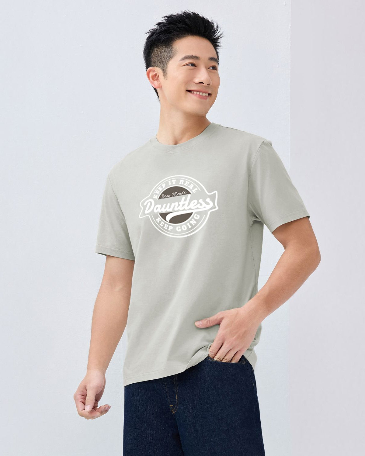 Quick buy Men's Crew Neck Short Sleeve Regular Fit Print Tee
