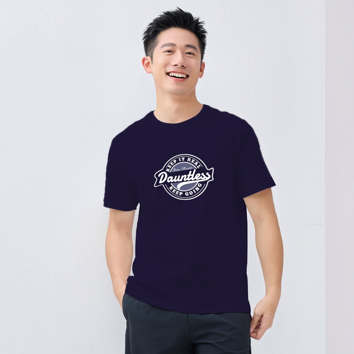 Men's Crew Neck Short Sleeve Regular Fit Print Tee - Image 1