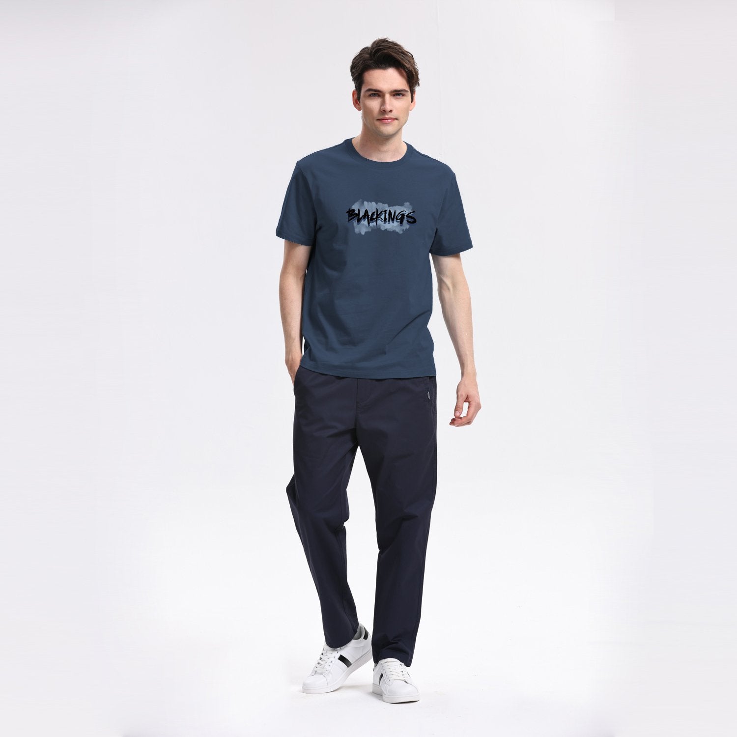 Men's Crew Neck Short Sleeve Regular Fit Print Tee - Image 2
