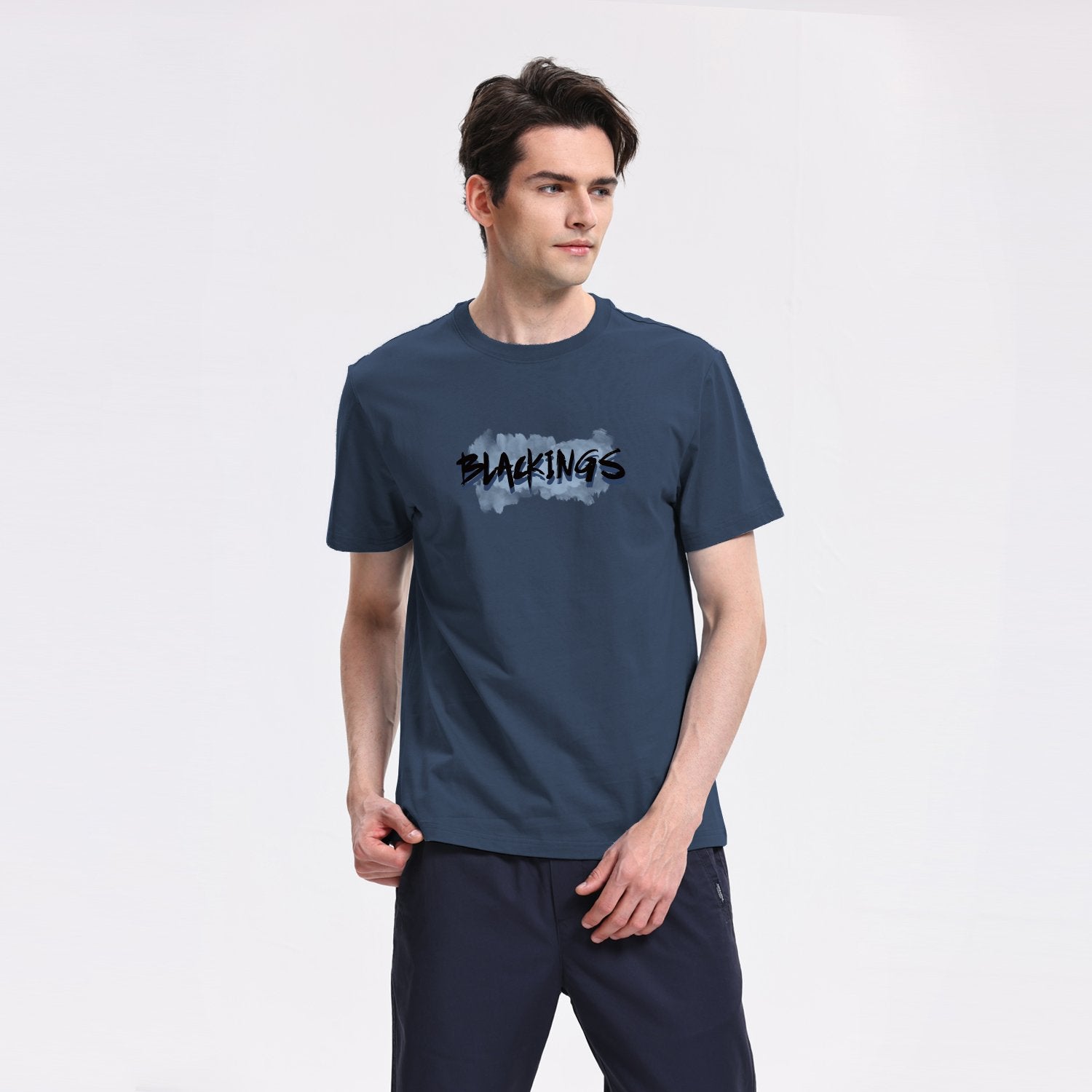 Men's Crew Neck Short Sleeve Regular Fit Print Tee - Image 3
