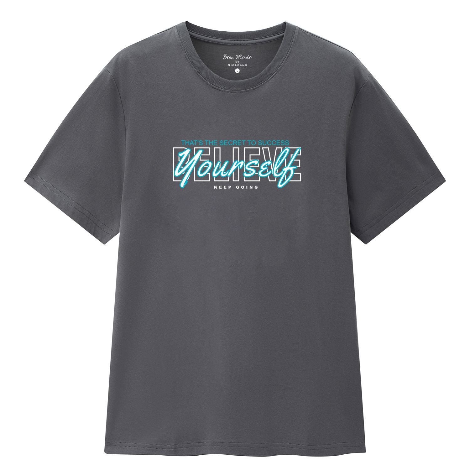 Men's Crew Neck Short Sleeve Regular Fit Print Tee - Image 3
