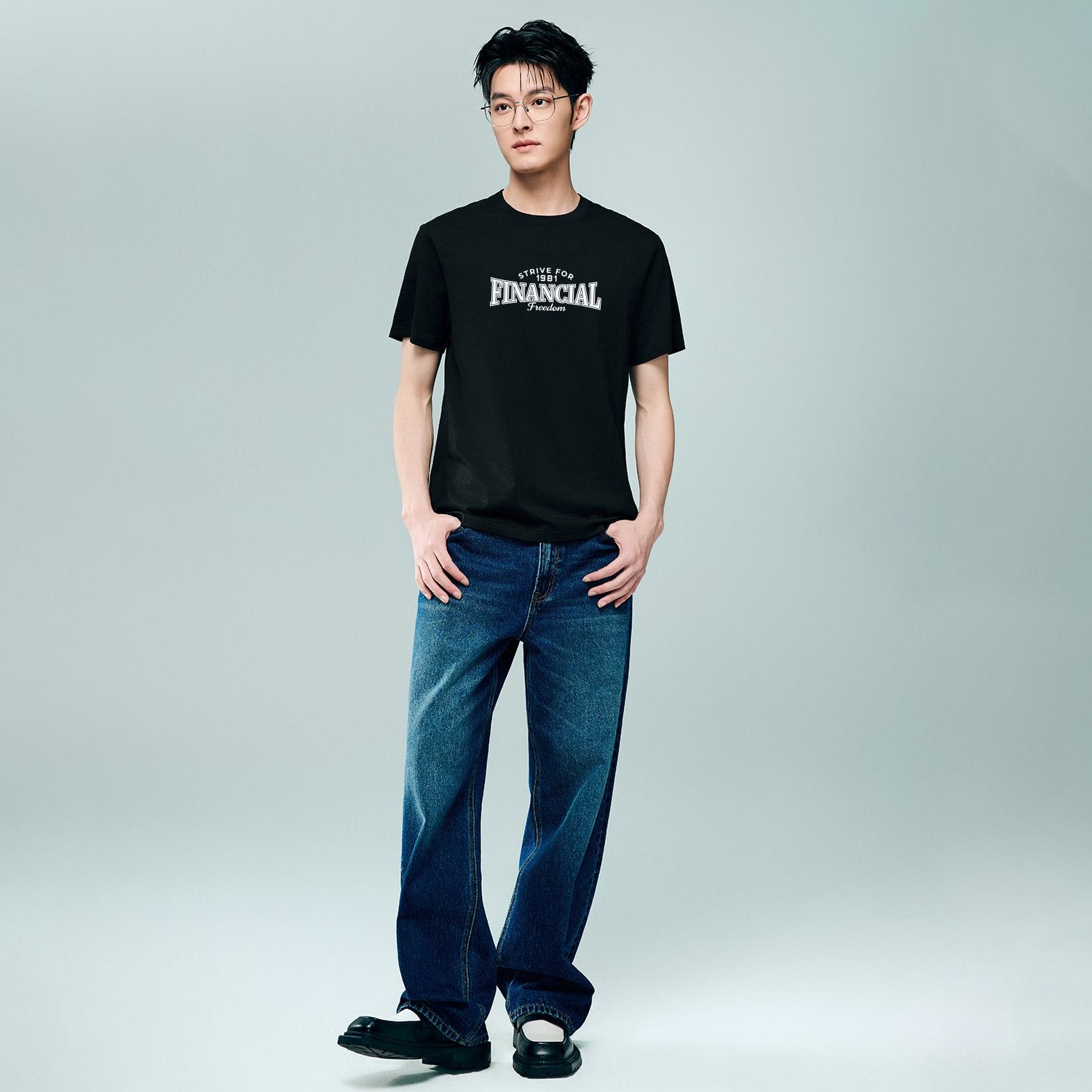 Men's Crew Neck Short Sleeve Regular Fit Print Tee - Image 2