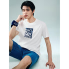 Men's Crew Neck Short Sleeve Regular Fit Print Tee - Image 2