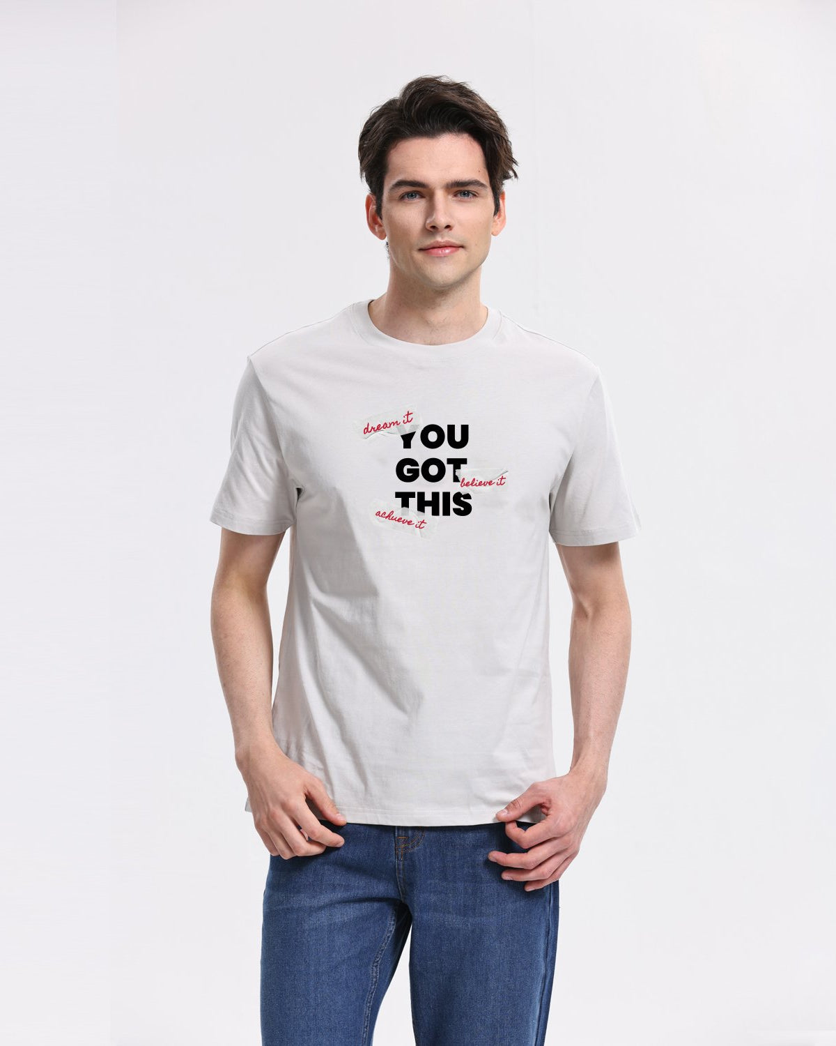 Quick buy Men's Crew Neck Short Sleeve Regular Fit Print Tee