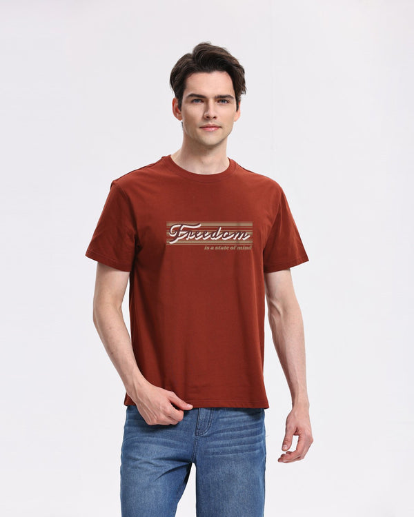 Quick buy Men's Crew Neck Short Sleeve Regular Fit Print Tee