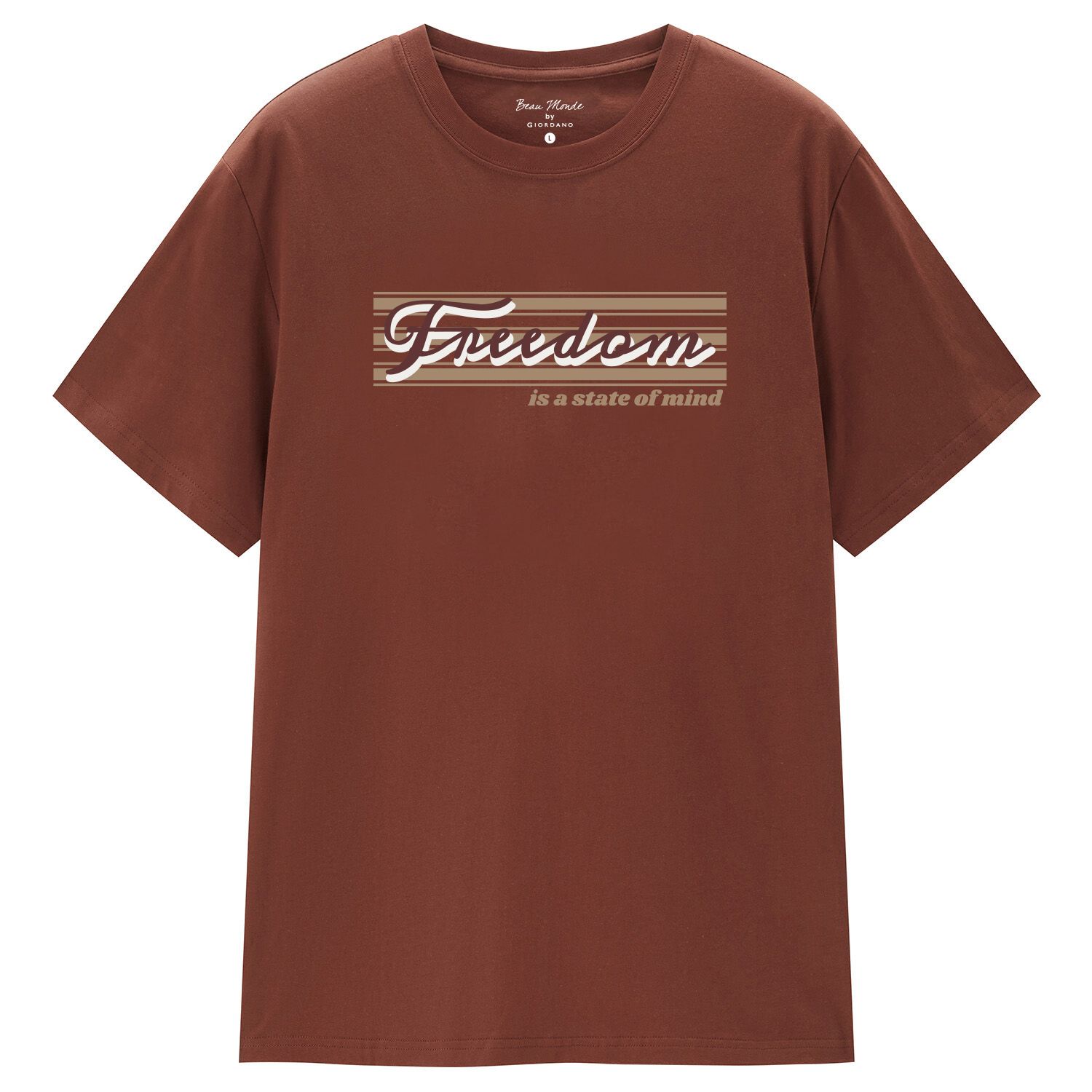 Men's Crew Neck Short Sleeve Regular Fit Print Tee - Image 3