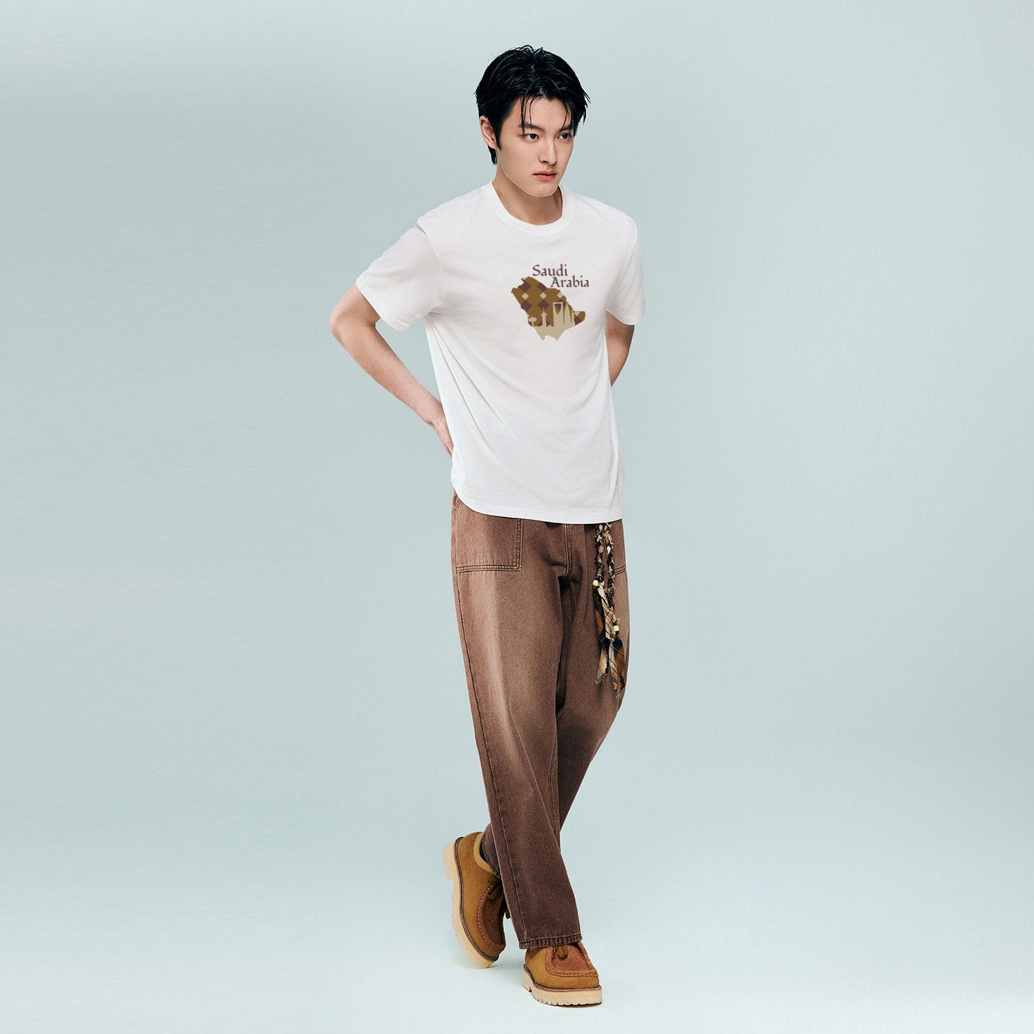Men's Cotton Saudi National Day Print Tee - Image 2