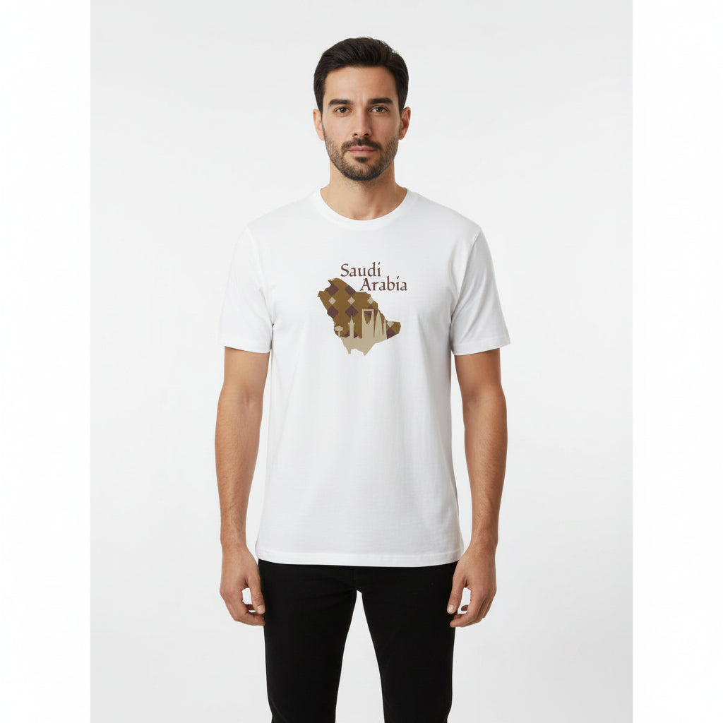 Men's Cotton Saudi National Day Print Tee - Image 3