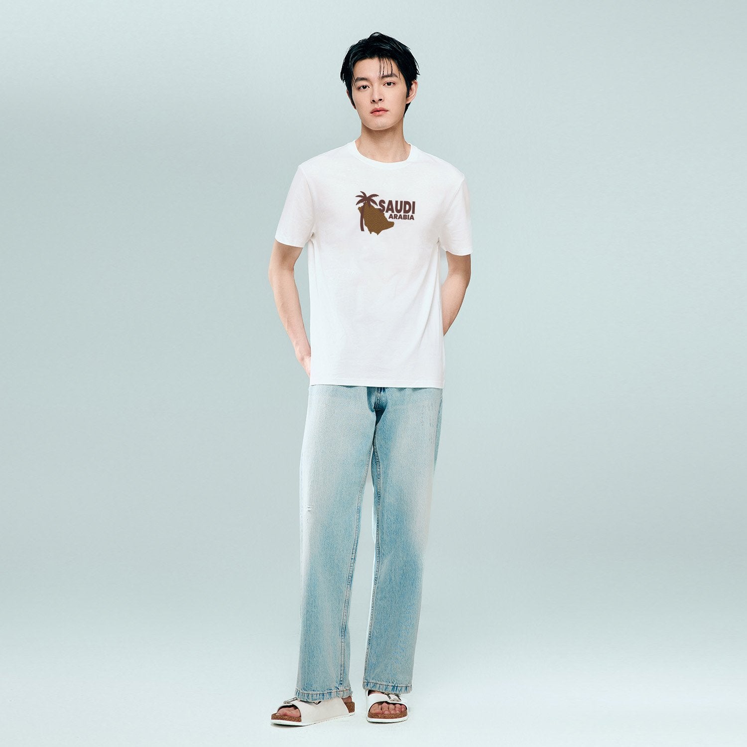 Men's Cotton Saudi National Day Print Tee - Image 2