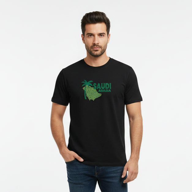 Men's Cotton Saudi National Day Print Tee - Image 3