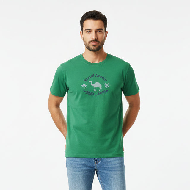 Men's Cotton Saudi National Day Print Tee - Image 3