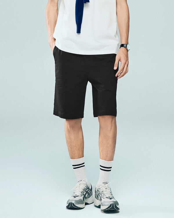 Quick buy Men's Cotton Twill Mid Rise Regular Fit Shorts