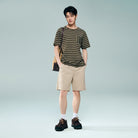 Men's Cotton Twill Mid Rise Regular Fit Shorts - Image 2