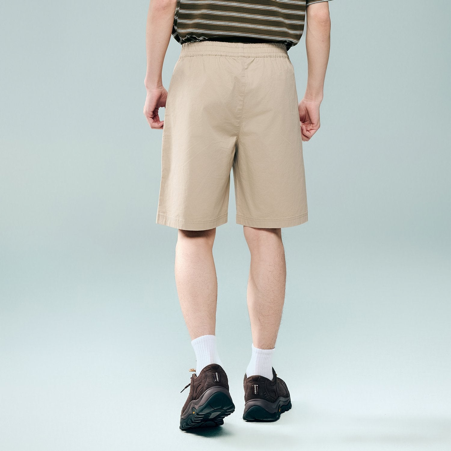 Men's Cotton Twill Mid Rise Regular Fit Shorts - Image 3