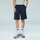 Men's Cotton Twill Mid Rise Regular Fit Shorts - Image 1
