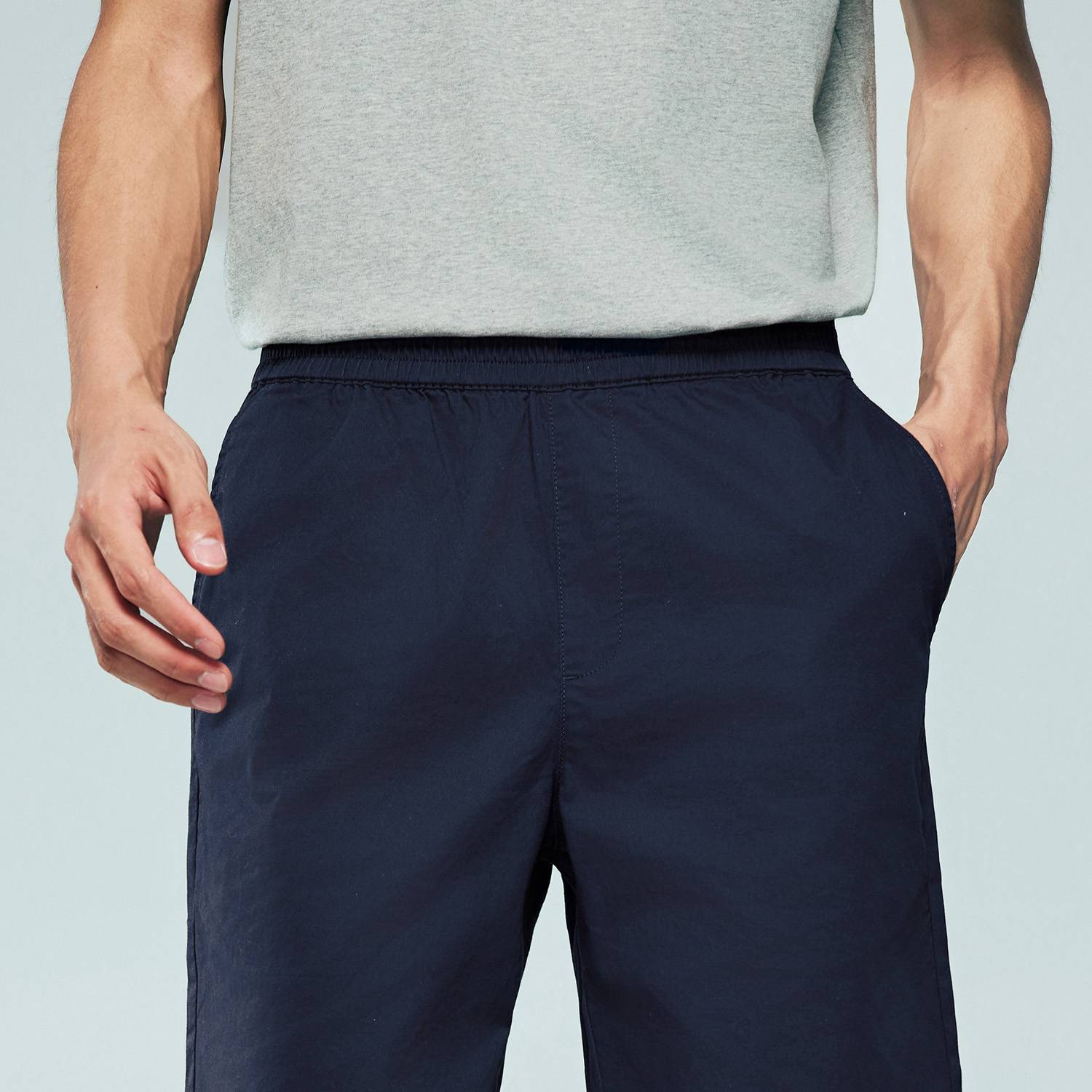 Men's Cotton Twill Mid Rise Regular Fit Shorts - Image 3