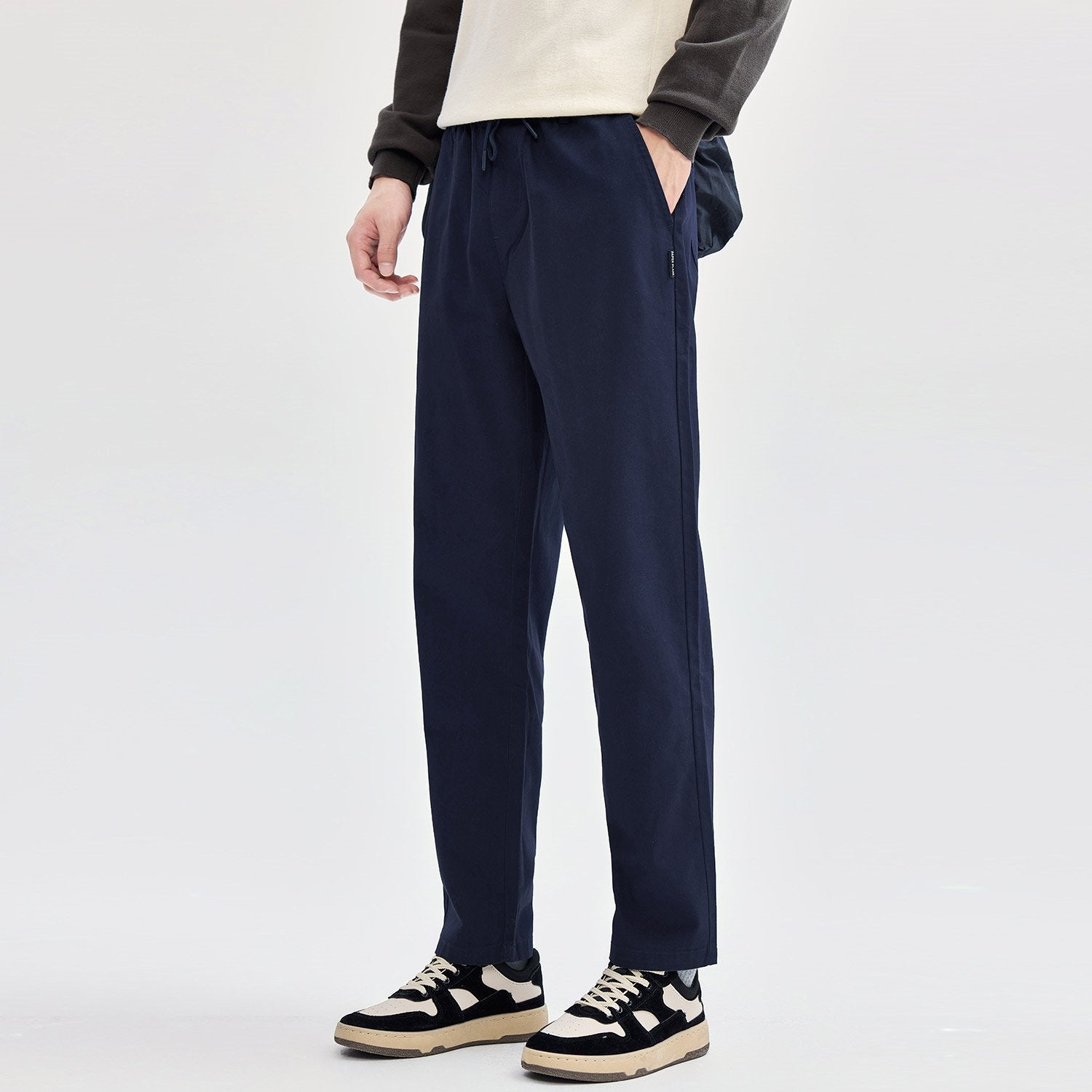 Men's Cotton Twill Mid Rise Slim Fit Chinos - Image 1