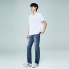 Men's Denim Mid Rise Slim Zipper Jeans - Image 6