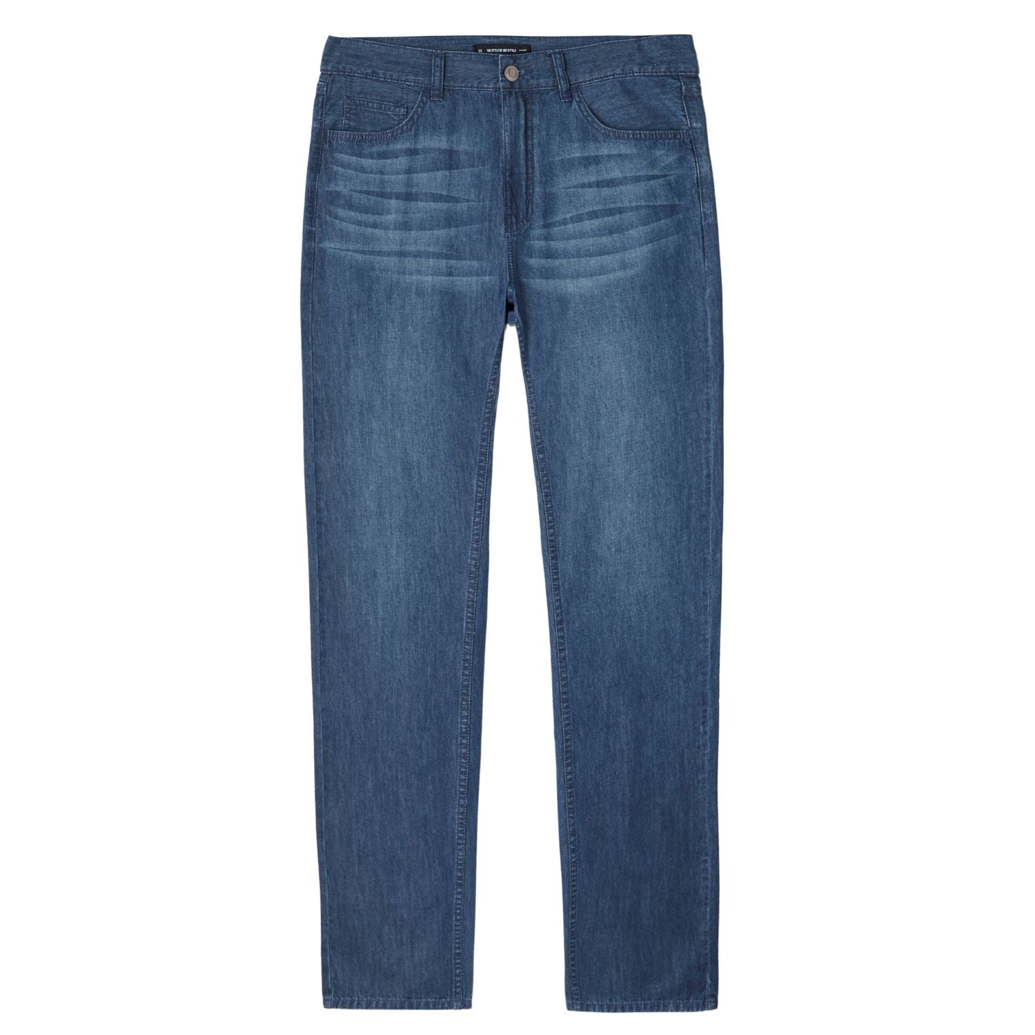 Men's Denim Mid Rise Slim Zipper Jeans - Image 8