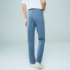 Men's Denim Mid Rise Slim Zipper Jeans - Image 7