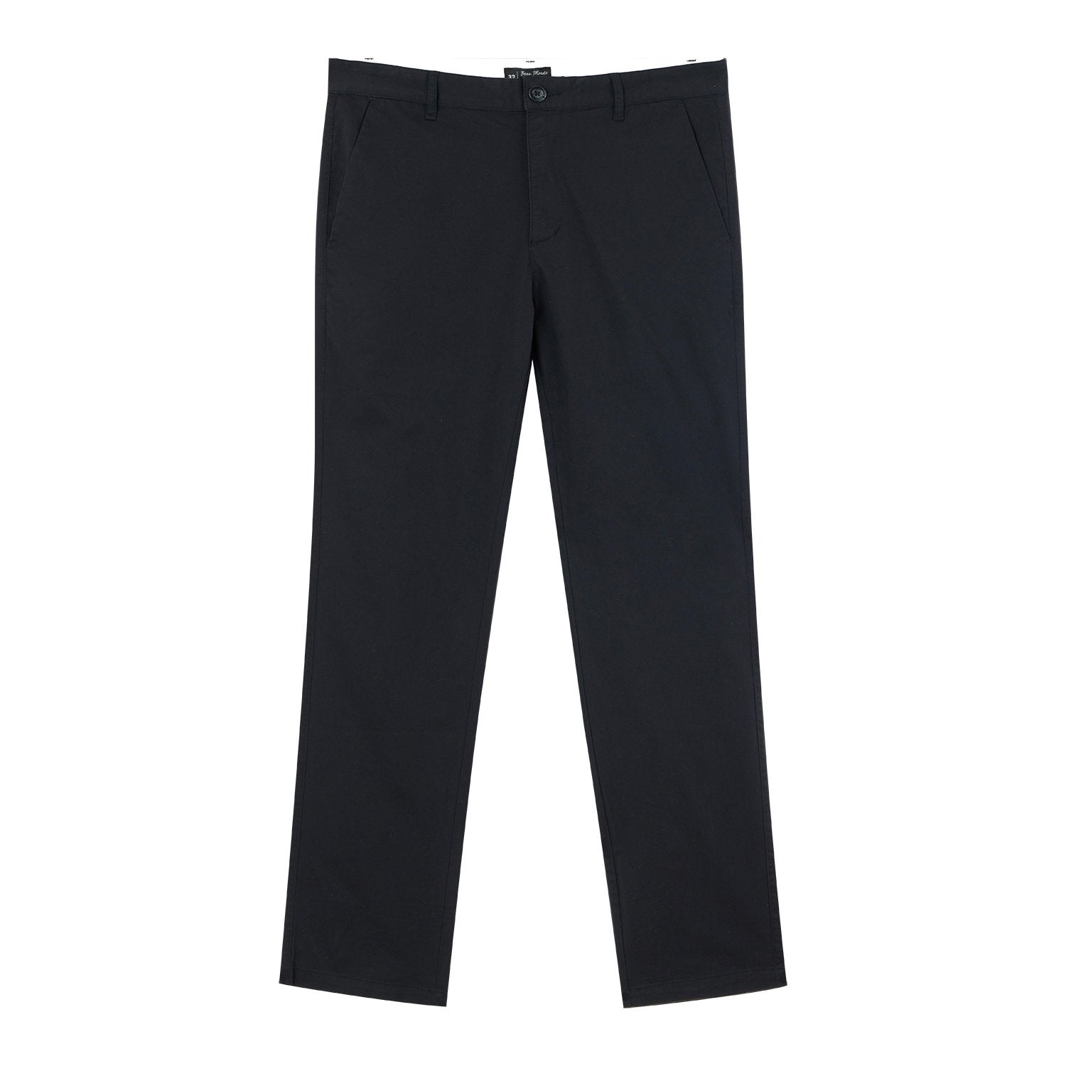 Men's Twill Mid Rise Regular Zipper Pants - Image 3