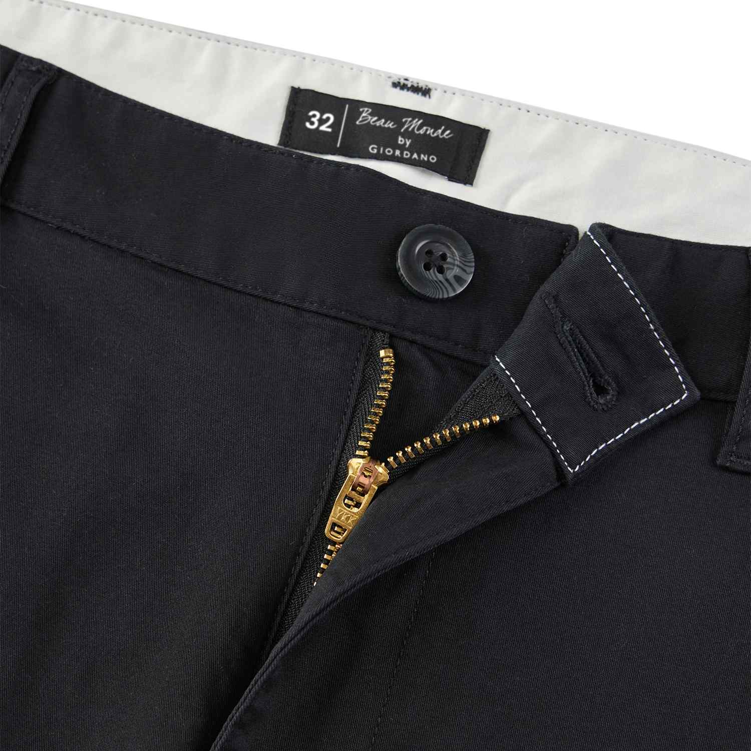 Men's Twill Mid Rise Regular Zipper Pants - Image 8