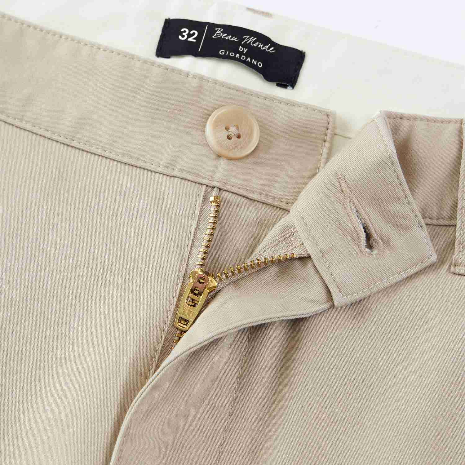Men's Twill Mid Rise Regular Zipper Pants - Image 7