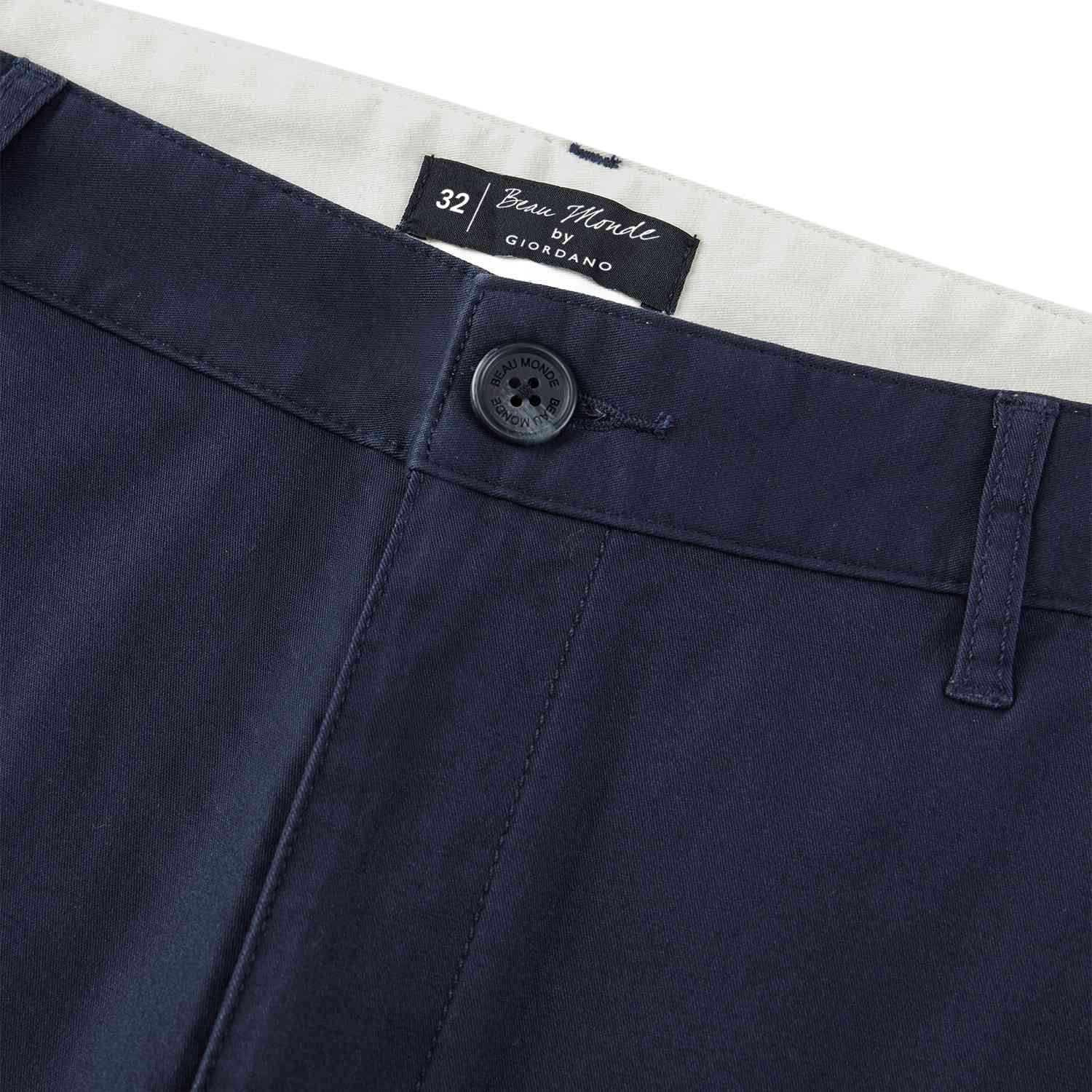 Men's Twill Mid Rise Regular Zipper Pants - Image 6