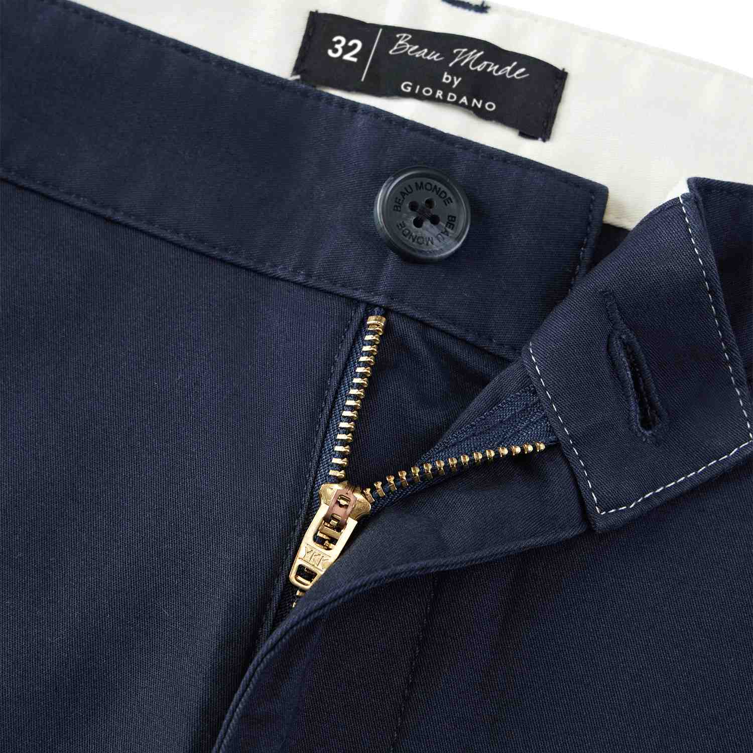 Men's Twill Mid Rise Regular Zipper Pants - Image 7