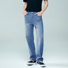 Men's Cotton Denim Mid Rise Regular Zipper Jeans - Image 6