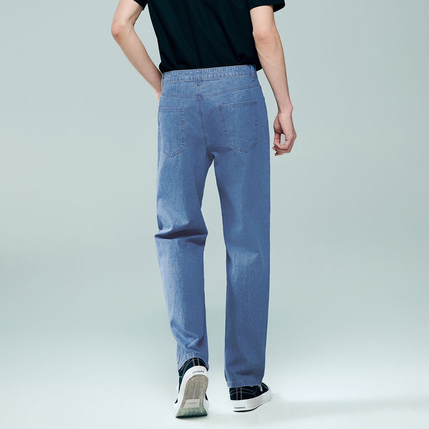 Men's Cotton Denim Mid Rise Regular Zipper Jeans - Image 7
