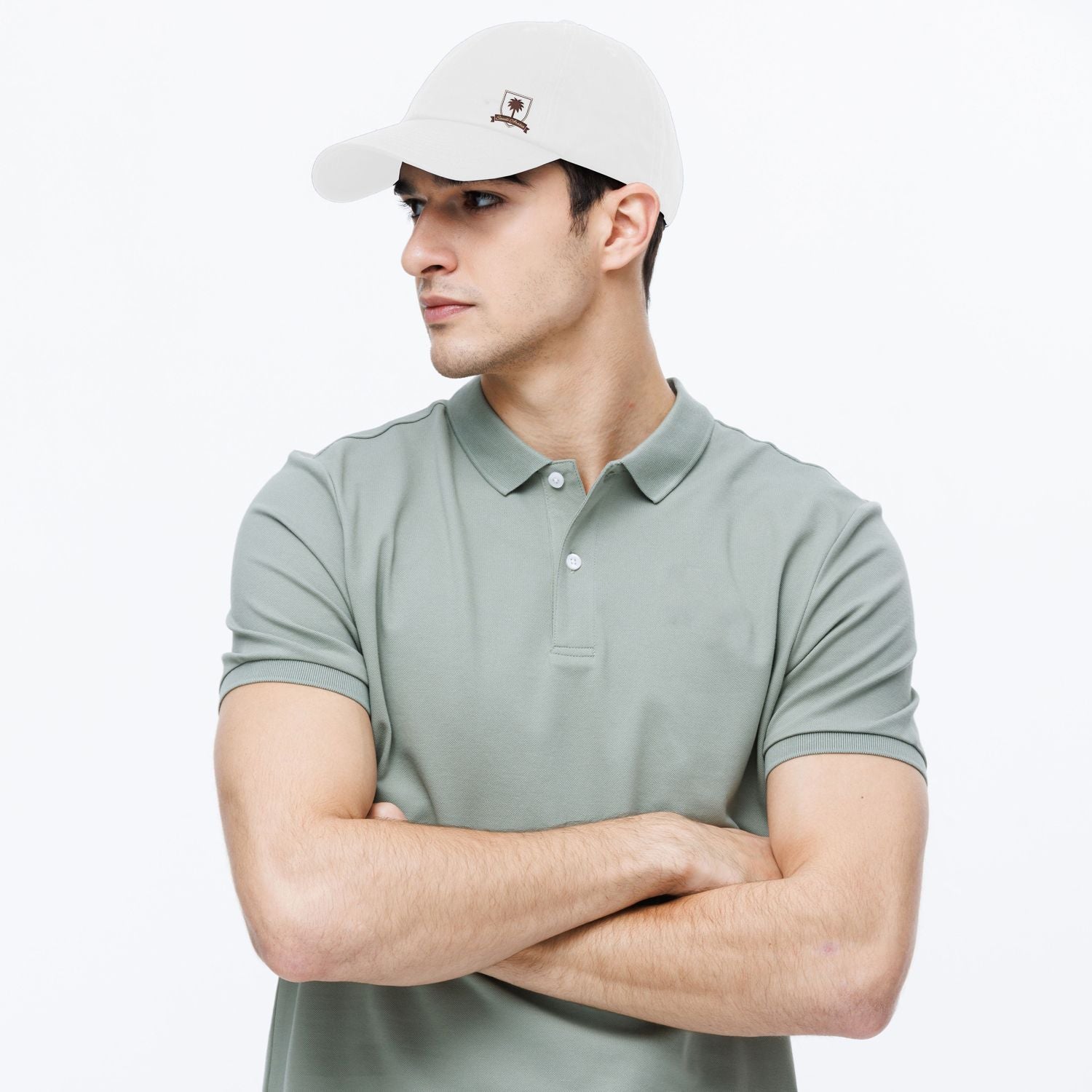 Men's Cotton Twill Saudi National Day Embroidered Cap - Image 1