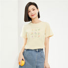 Women's  Crew Neck Short Sleeve Regular Fit T-Shirt - Image 1