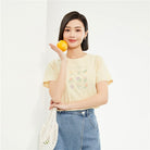 Women's  Crew Neck Short Sleeve Regular Fit T-Shirt - Image 2