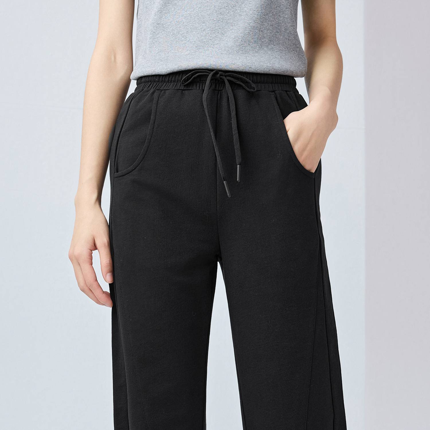 Women's Cotton Elastic Waist Pants - Image 3