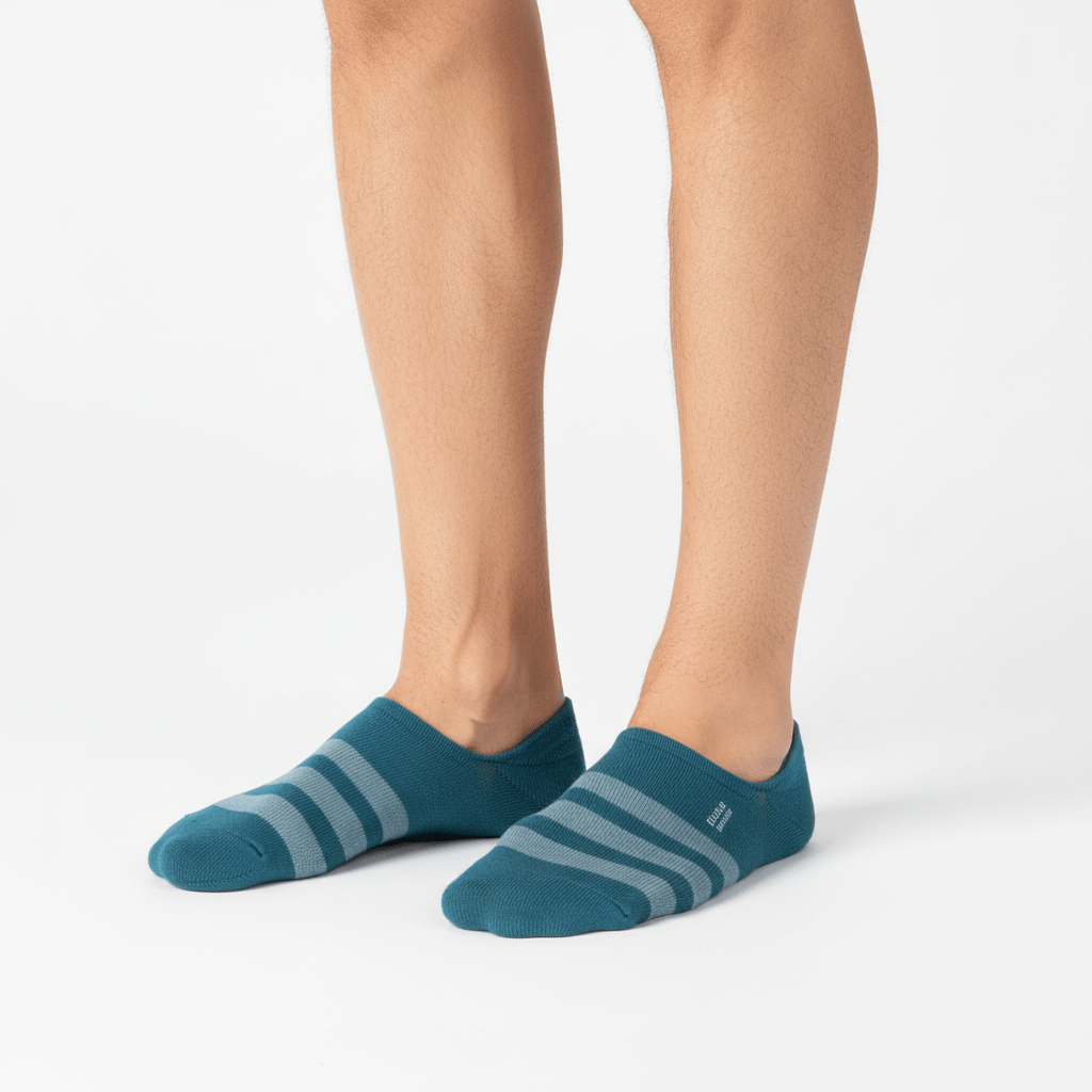 2 Pack Invisible Socks - Blue - Giordano