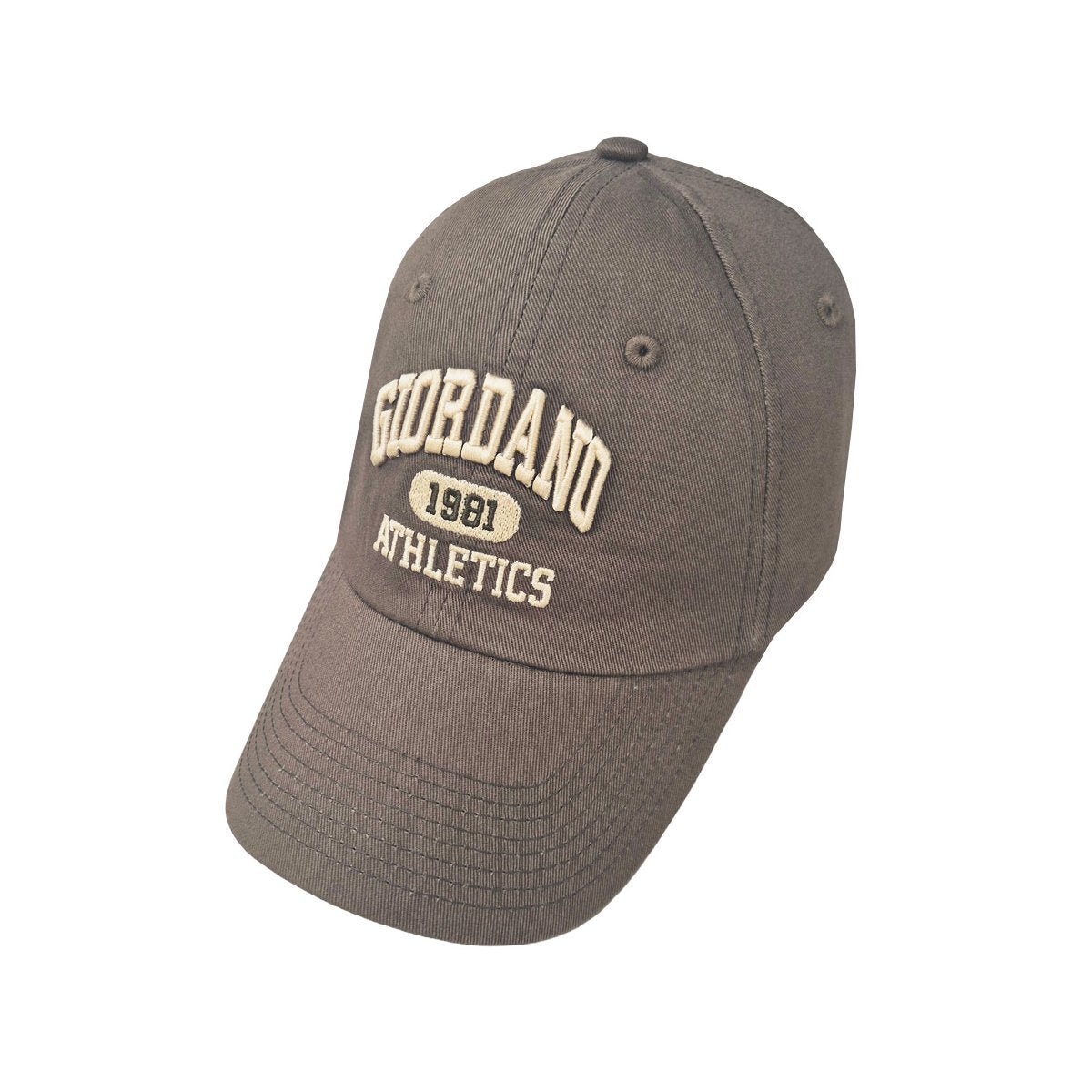 Cotton Twill Cap with 3D Embroidery | Giordano Athletics - Brown - Giordano Online